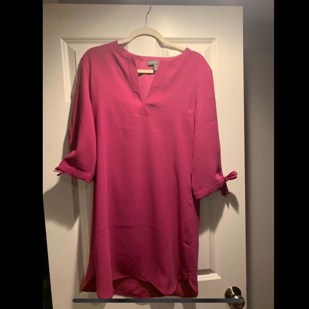 Magenta shift dress